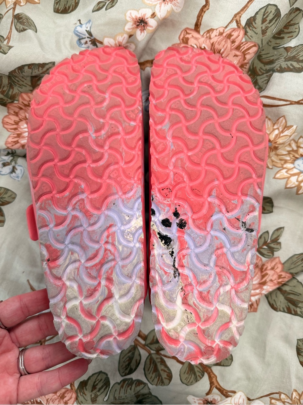 Birkenstock Coral Pink Double-Strap EVA Sandals - Picture 5 of 5